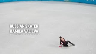 Russian skater Kamila Valieva finishes fourth [upl. by Burney730]