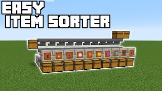 Easy Item Sorter  Minecraft 115116 Tutorial Java Edition [upl. by Godfree]