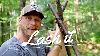 Lashing Made Easy Every Survivalist Needs to Watch This [upl. by Hardden]