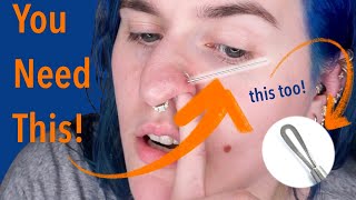 Change Threadless Nostril Jewelry At Home THE EASY WAY [upl. by Giefer]