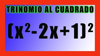 ✅👉 TRINOMIO AL CUADRADO [upl. by Alitha]