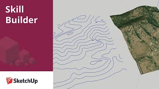 Making landscape contour lines from a smooth mesh  Skill Builder [upl. by Enerual]