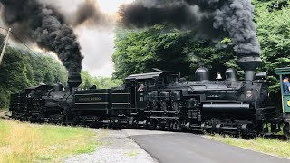 Cass Scenic Railroad Shays in the West Virginia Mountains 872021 [upl. by Chil228]