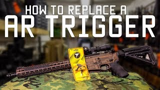 How to Replace a AR Trigger  Timney Triggers  Tactical Rifleman [upl. by Anaehr658]