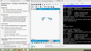 1014 Packet Tracer  Configure Initial Router Settings [upl. by Werdnael]