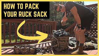 How to Pack Your Ruck Sack Like a Pro  US Army Soldier Skills [upl. by Avrit86]