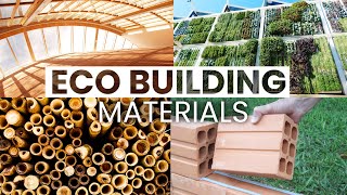 10 EcoFriendly Building Materials  Sustainable Design [upl. by Ahsitul]