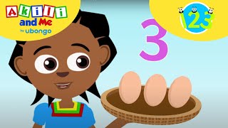 Simple Math for Kids 36 years  Compilations from Akili and Me  African Educational Cartoons [upl. by Saree]