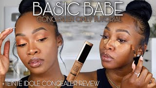 BASIC BABE Concealer Only Skin  Teint Idole All Over Concealer Review Maya Galore [upl. by Seen615]