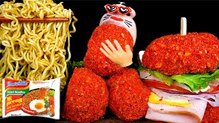 ASMR MUKBANG Cheetos Chicken amp Burgers Mi GorengIndonesian Noodle EATING SHOW [upl. by Queridas875]