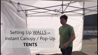 How to Mount PopUp Tent Walls [upl. by Oner]