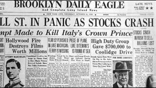 24th October 1929 Wall Street Crash begins on Black Thursday [upl. by Buine]