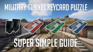 Military Tunnel Keycard Puzzle in 189 Seconds  Rust Monument Puzzles [upl. by Clova]