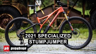 2021 Specialized Stumpjumper No Horst Link  First Look [upl. by Nyleikcaj]