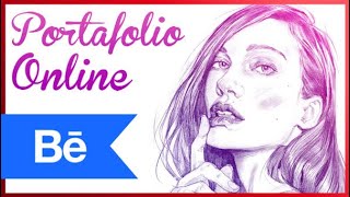 Como hacer un PORTAFOLIO digital online  BEHANCE [upl. by Adahs786]