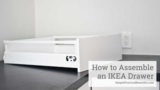 How to Assemble an IKEA SEKTION Drawer [upl. by Yancy]