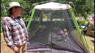 Coleman Instant Setup Screened Canopy [upl. by Aniretak]