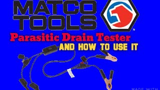 Matco Tools Parasitic Drain Tester and How It Works [upl. by Bein]