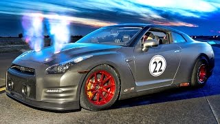 FIRE Breathing 2100hp Nissan GTR [upl. by Miculek]