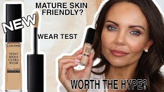 LANCOME TEINT IDOLE ULTRA WEAR CONCEALER REVIEW  WORE SEVERAL DAYS  MATURE SKIN FRIENDLY [upl. by Yarvis]