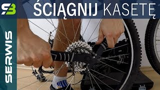 Ściąganie koła i kasety w rowerze Serwis roweru dla początkujących [upl. by Feledy531]