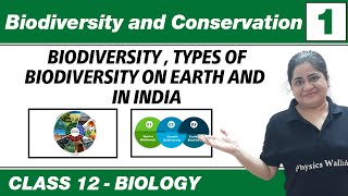 Biodiversity and Conservation 01  Biodiversity amp its Types  Class 12 NCERT [upl. by Carlotta]