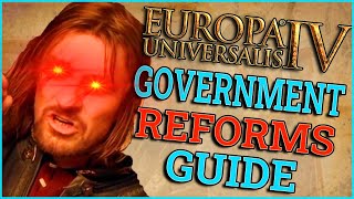 EU4 Government Reforms Guide I Which Government Type is The Strongest [upl. by Diad]