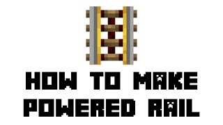 Minecraft Survival How to Make Powered Rail [upl. by Yumuk]