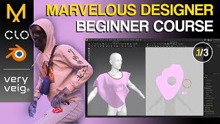 Marvelous Designer Beginner Course  Part 1  The Basics [upl. by Wynn]