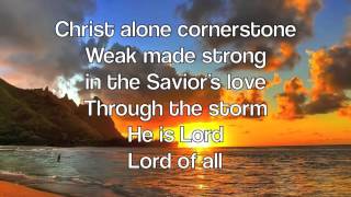 Cornerstone Hillsong Live with lyrics [upl. by Alvord711]