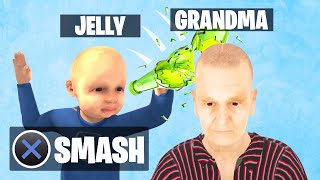 SMASH The BOTTLE On GRANDMAS HEAD Grandma Simulator [upl. by Ajani]