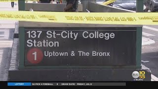 14yearold boy dies after stabbing at Hamilton Heights subway station [upl. by Ierdna]