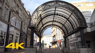 Bournemouth Walk Town Centre  via Bournemouth Pier【4K】 [upl. by Ahcsrop]