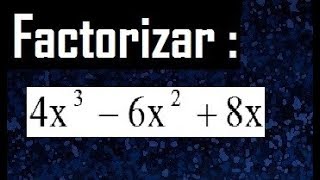 Factoriza 4x36x28x polinomio cubico [upl. by Eisseb]