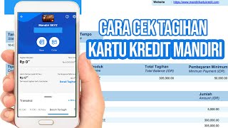 Cara Cek Tagihan Kartu Kredit Mandiri Paling Mudah [upl. by Surovy]