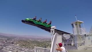 STRATOSPHERE Las Vegas ULTIMATE EXTREME THRILL RIDES [upl. by Atiana]