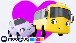 BUSTER Teaches Shapes  Kids Fun amp Educational Cartoons  Moonbug Play and Learn [upl. by Malkah]