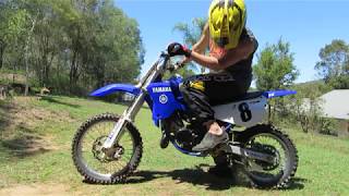 Yamaha YZ 80 start up and ride [upl. by Agueda]