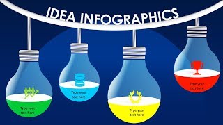 Light Bulb infographic slide design in PowerPointIdea Infographic Slide [upl. by Ayotnahs]