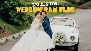 RAW WEDDING VLOG  Jen Barangan [upl. by Ainoek]