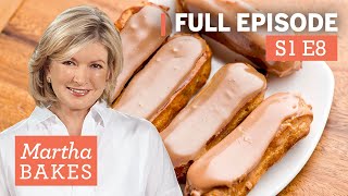 Martha Stewart Makes Puff Pastry 3 Ways Éclair Creme Puffs  Martha Bakes S1E8 quotPâte à Chouxquot [upl. by Emelda]