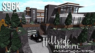 Hillside Modern Mansion part1exterior  Roblox Bloxburg  GamingwithV [upl. by Terina111]