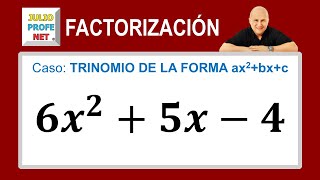 Caso 6 de factorización trinomio de la forma ax²bxc Ej 1 [upl. by Benioff853]