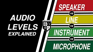 MIC LEVEL vs LINE LEVEL Audio Levels Explained [upl. by Idnyl]