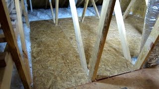 HOW TO CREATE STORAGE SPACE IN YOUR ATTIC PART 2 EASY DIY [upl. by Anitsuj]