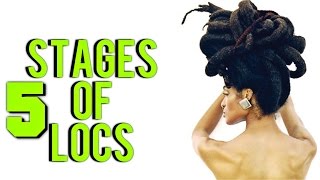 THE 5 STAGES OF LOCS  The Process  Patty Phattty [upl. by Ennaeilsel505]