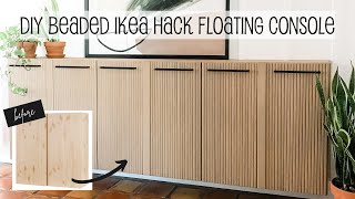 DIY IKEA Hack  Modern Floating Console [upl. by Abekam779]