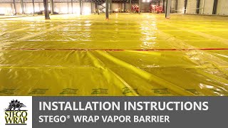 STEGO® WRAP  How to Install an UnderSlab Vapor Barrier [upl. by Atinus]