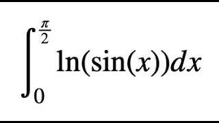 Integral of lnsin x [upl. by Irroc]