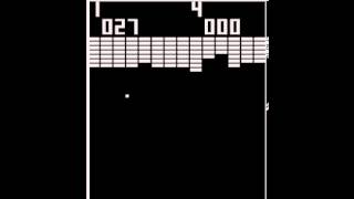 Arcade Game Breakout 1976 Atari [upl. by Nehemiah]